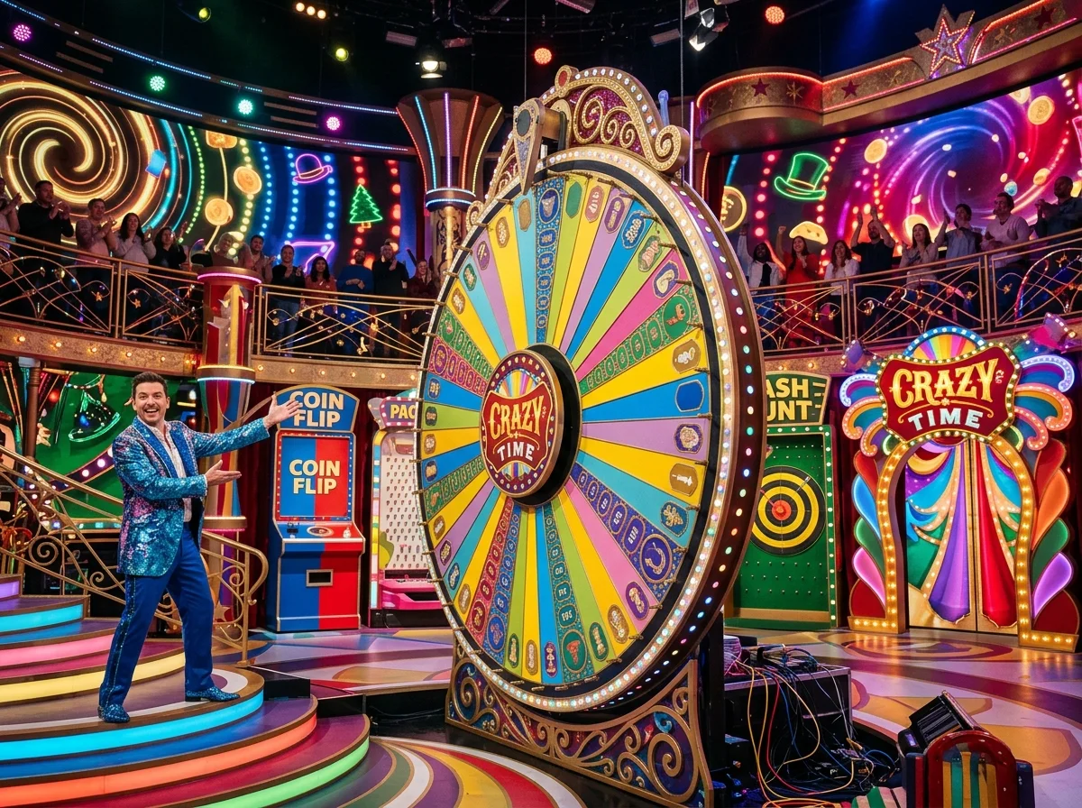 Live Crazy Time game show στο Spinorhino