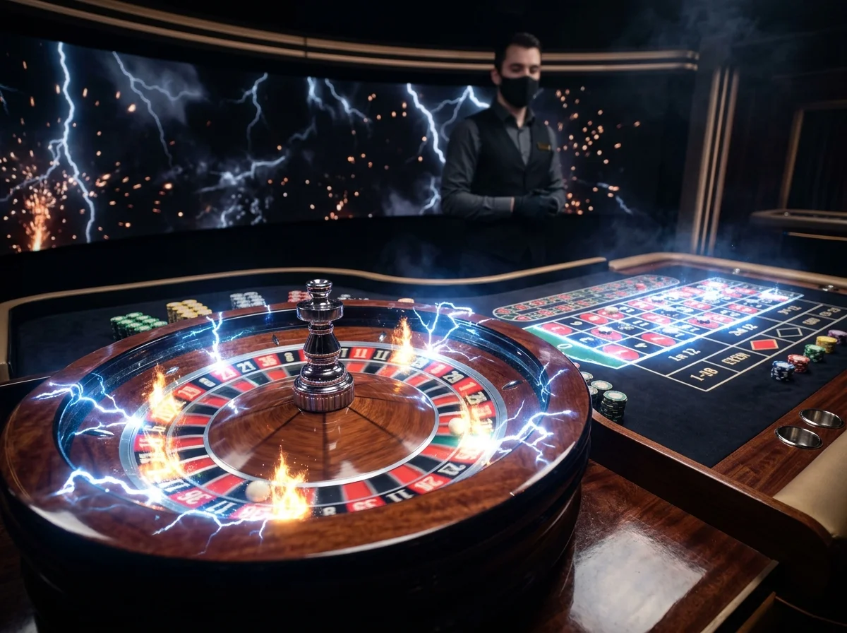 Live Lightning Roulette στο Spinorhino